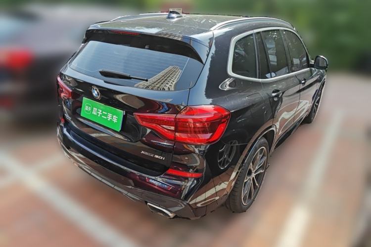 Used BMW X3 2021 xDrive30i Luxury Model with M Sport Package Rear Right 45 Deg