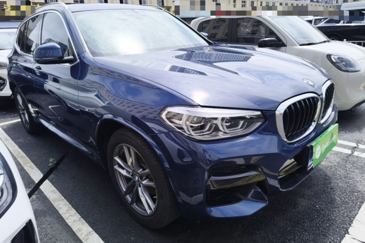 Used BMW X3 2021 xDrive25i M Sport Package Front Right 45 Deg