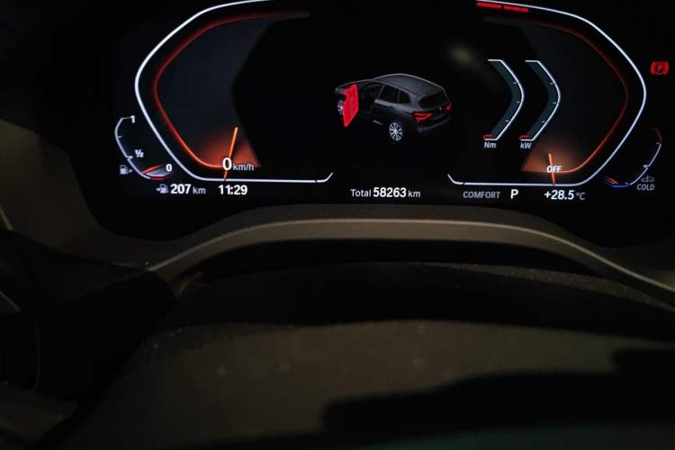 Used BMW X3 2021 xDrive25i M Sport Package Odometer Close Up
