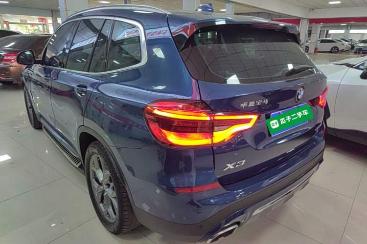 Used BMW X3 2021 xDrive28i Luxury Package Rear Left 45 Deg