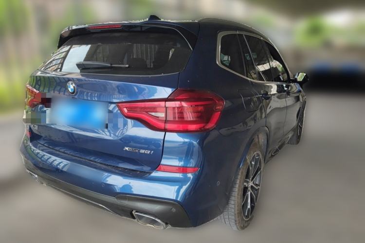 Used BMW X3 2021 xDrive30i Luxury Model with M Sport Package Rear Right 45 Deg
