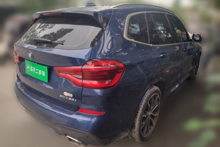 Used BMW X3 2021 xDrive30i Luxury Model with M Sport Package Rear Right 45 Deg
