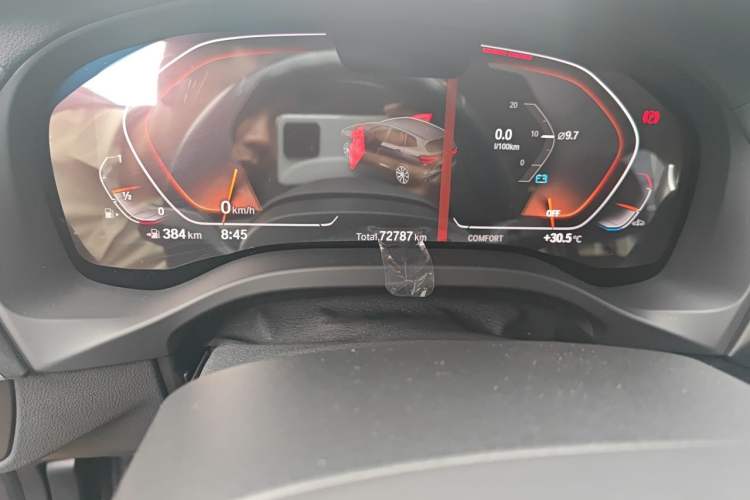 Used BMW X3 2021 xDrive25i M Sport Package Odometer Close Up