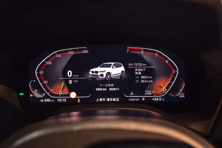Used BMW X3 2021 xDrive30i Luxury Model with M Sport Package Instrument Cluster