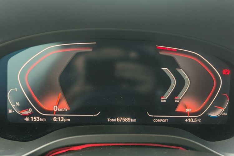 Used BMW X3 2021 xDrive28i M Sport Package Odometer Close Up