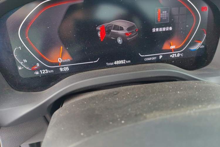 Used BMW X3 2021 xDrive25i M Sport Package Odometer Close Up