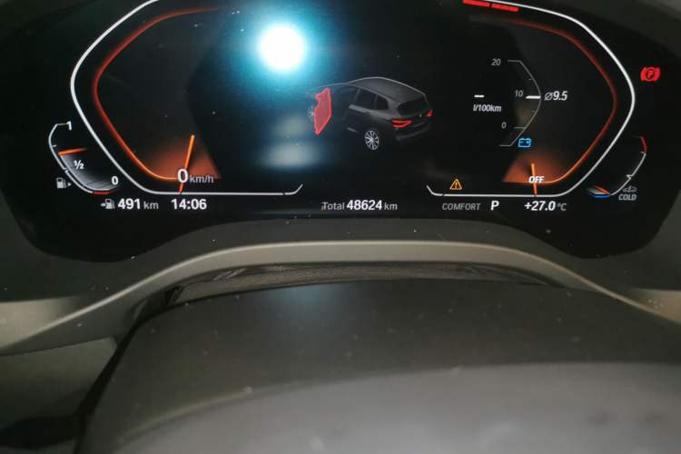 Used BMW X3 2021 xDrive25i M Sport Package Odometer Close Up
