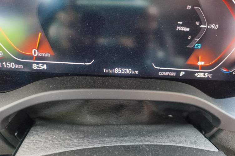 Used BMW X3 2021 Facelift xDrive28i M Sport Package Odometer Close Up