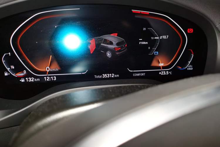 Used BMW X3 2021 xDrive28i M Sport Package Odometer Close Up