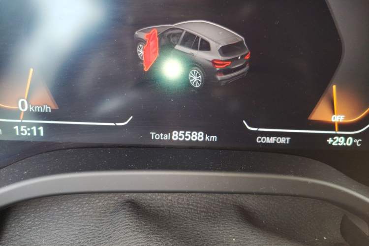 Used BMW X3 2021 xDrive28i M Sport Package Odometer Close Up