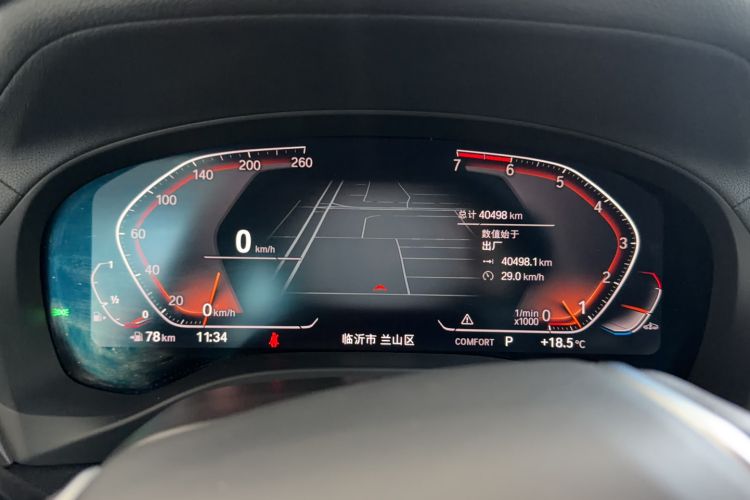 Used BMW X3 2021 xDrive28i Luxury Package Odometer Close Up