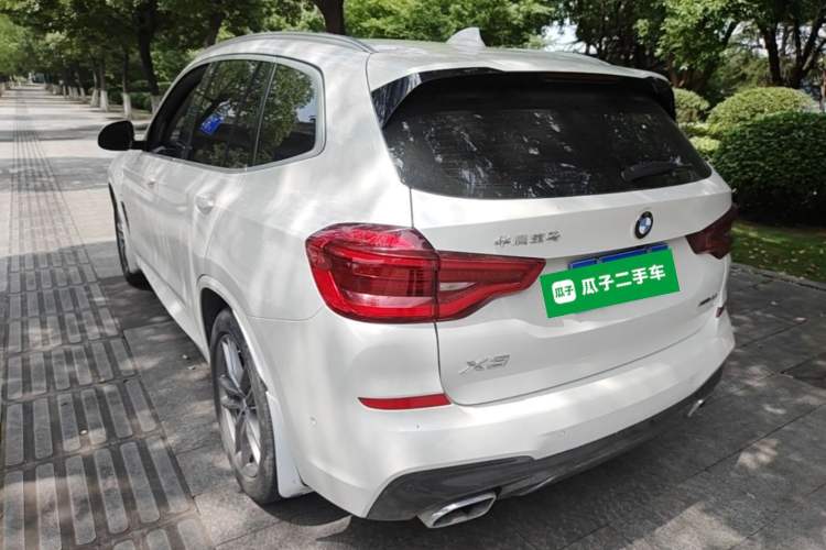 Used BMW X3 2021 xDrive30i Luxury Model with M Sport Package Rear Left 45 Deg