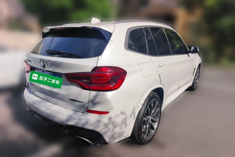 Used BMW X3 2021 xDrive30i Luxury Model with M Sport Package Rear Right 45 Deg