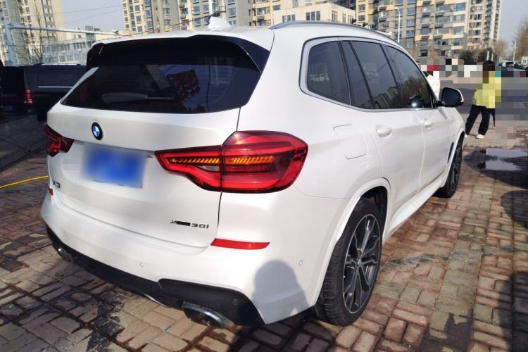 Used BMW X3 2021 xDrive30i Luxury Model with M Sport Package Rear Right 45 Deg