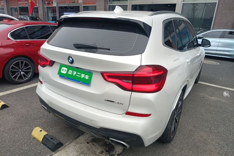 Used BMW X3 2021 xDrive30i Luxury Model with M Sport Package Rear Right 45 Deg