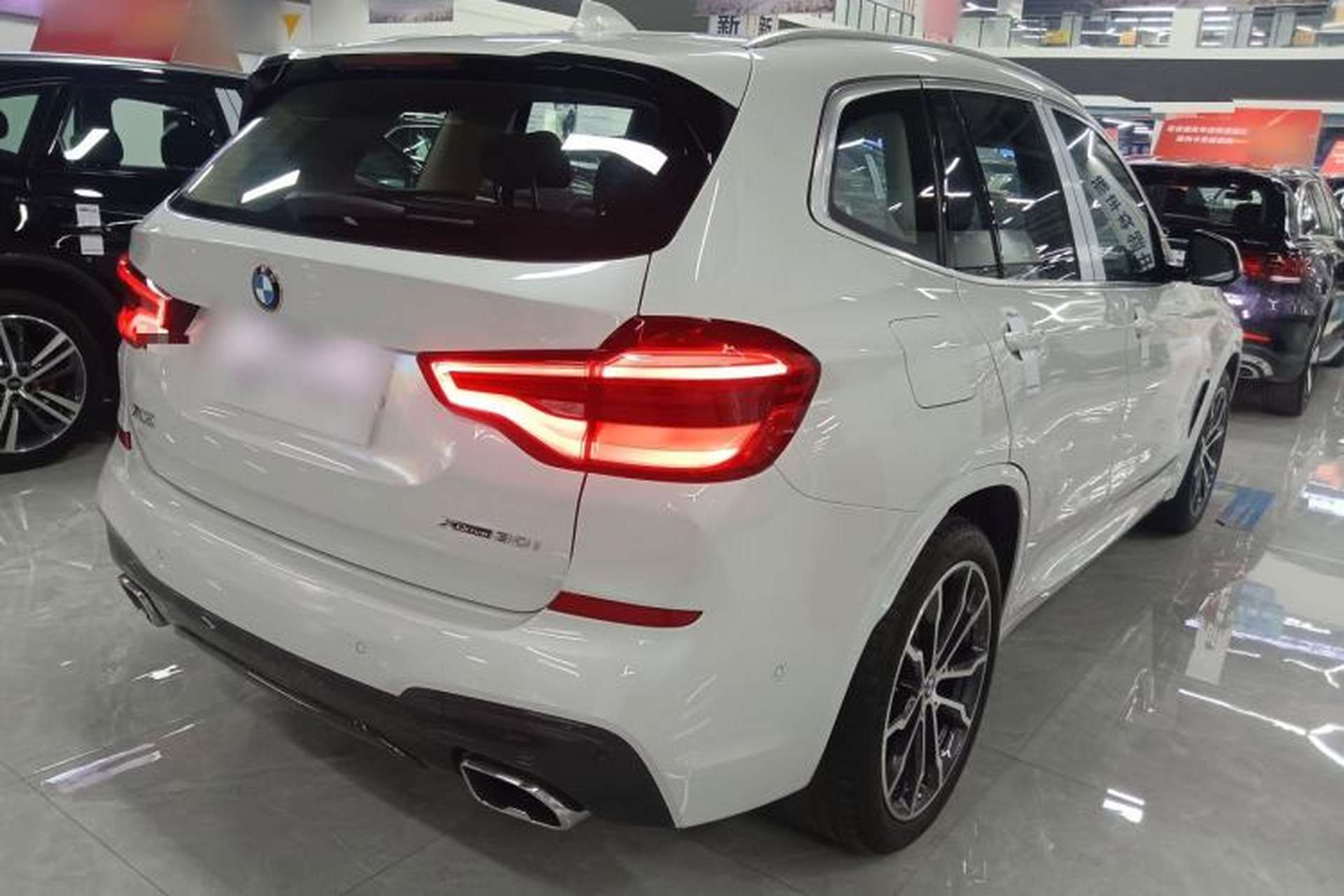Used BMW X3 2021 xDrive30i Luxury Model with M Sport Package Rear Right 45 Deg