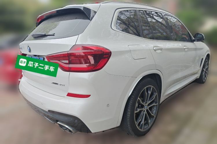 Used BMW X3 2021 xDrive30i Luxury Model with M Sport Package Rear Right 45 Deg