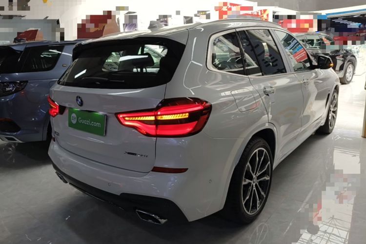 Used BMW X3 2021 xDrive30i Luxury Model with M Sport Package Rear Right 45 Deg