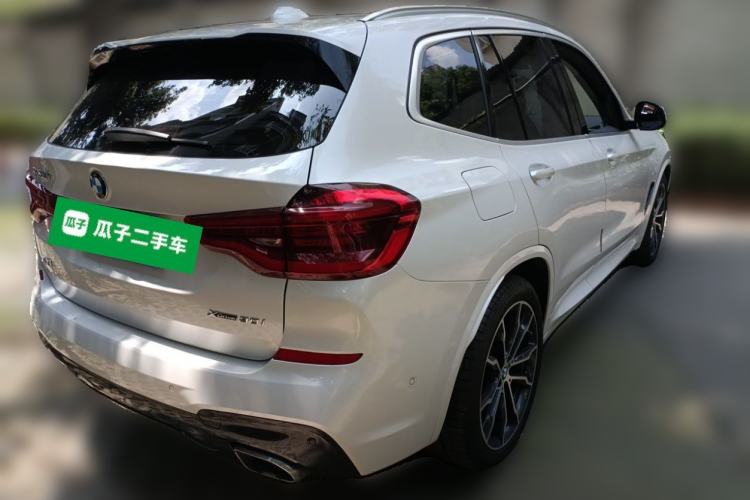 Used BMW X3 2021 xDrive30i Luxury Model with M Sport Package Rear Right 45 Deg