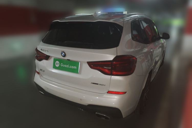 Used BMW X3 2021 xDrive30i Luxury Model with M Sport Package Rear Right 45 Deg