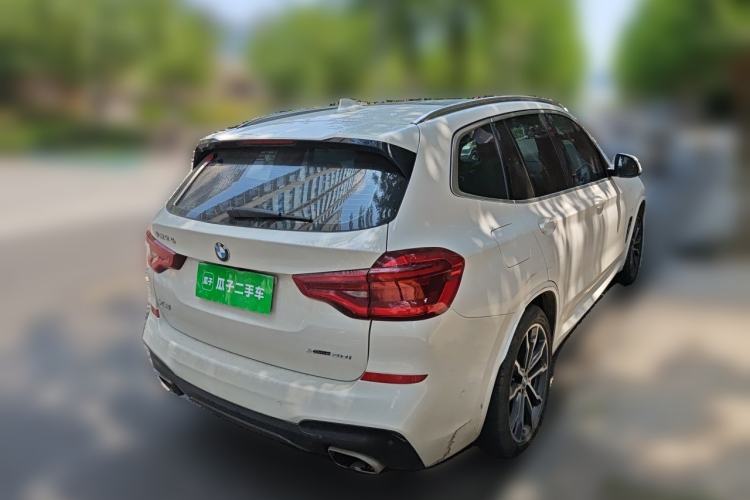 Used BMW X3 2021 xDrive30i Luxury Model with M Sport Package Rear Right 45 Deg