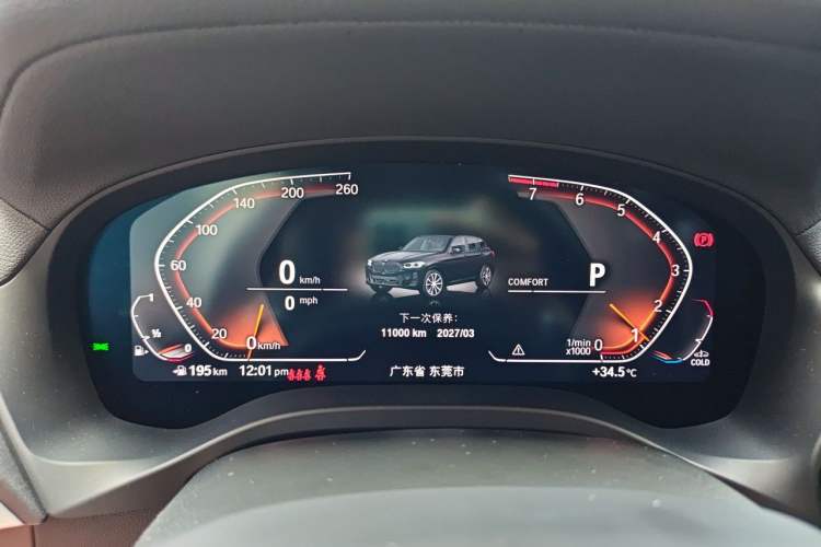 Used BMW X3 2022 Second Facelift xDrive30i Leading Edition M Night Sky Package Instrument Cluster