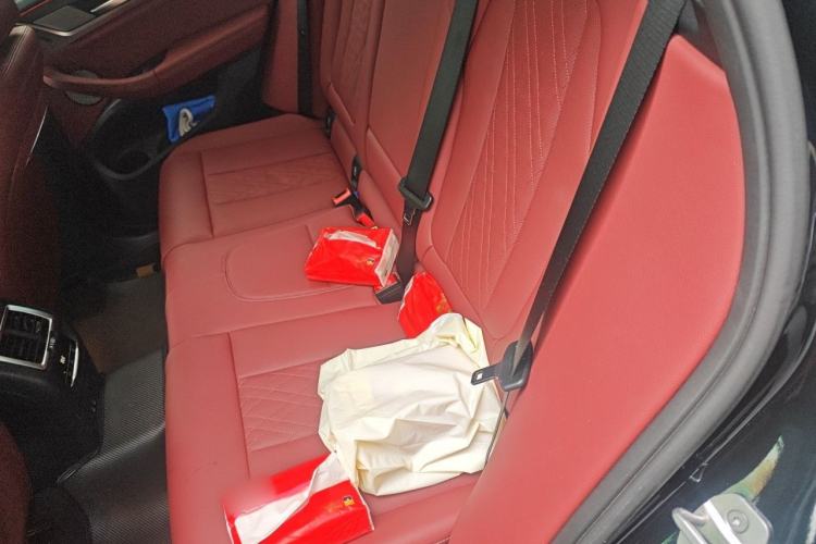 Used BMW X3 2022 Second Facelift xDrive30i Leading Edition M Night Sky Package Left Rear Seat