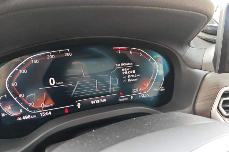 Used BMW X3 2022 xDrive30i Luxury Model M Night Sky Package Odometer Close Up