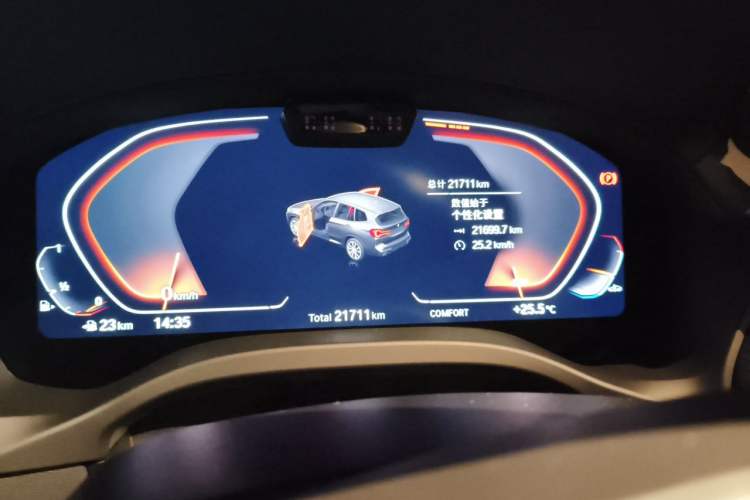 Used BMW X3 2022 Restyled xDrive30i Luxury Edition M Night Sky Package Odometer Close Up