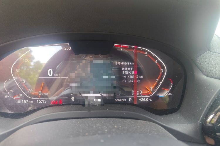 Used BMW X3 2022 xDrive25i M Sport Package Odometer Close Up
