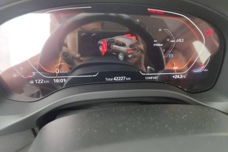 Used BMW X3 2022 xDrive30i Luxury Model M Night Sky Package Odometer Close Up