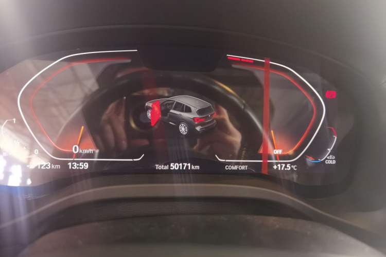 Used BMW X3 2022 xDrive30i Luxury Model M Night Sky Package Odometer Close Up