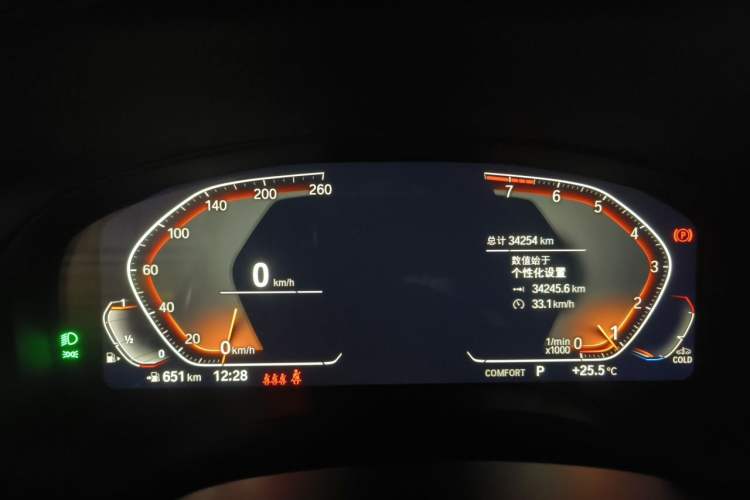 Used BMW X3 2022 Restyled xDrive25i M Sport Package Odometer Close Up