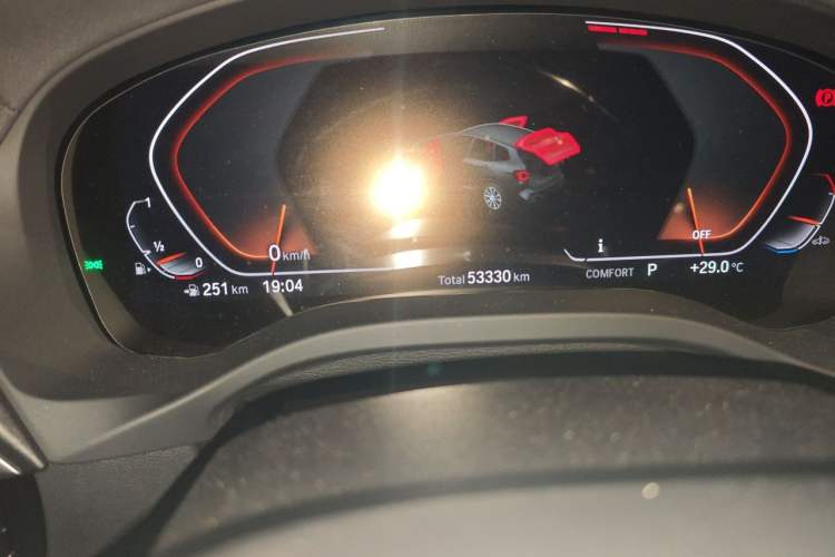 Used BMW X3 2022 xDrive30i Luxury Model M Night Sky Package Odometer Close Up