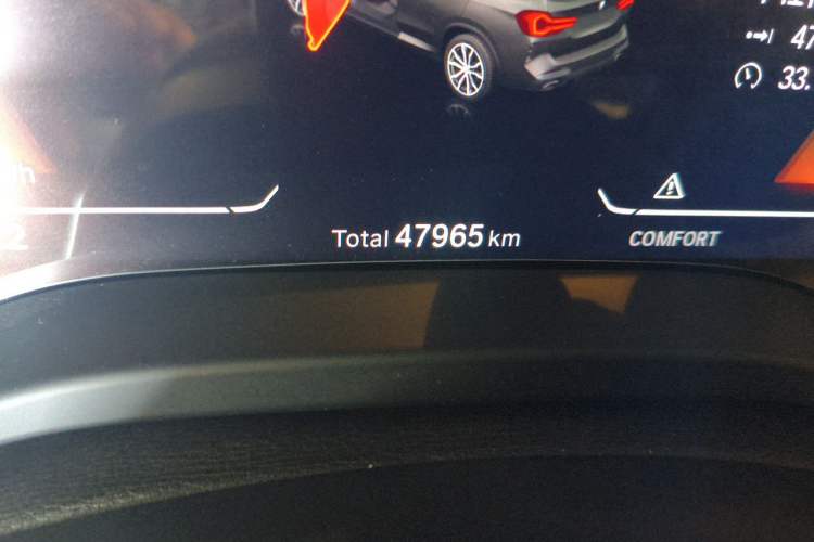 Used BMW X3 2022 xDrive25i M Sport Package Odometer Close Up