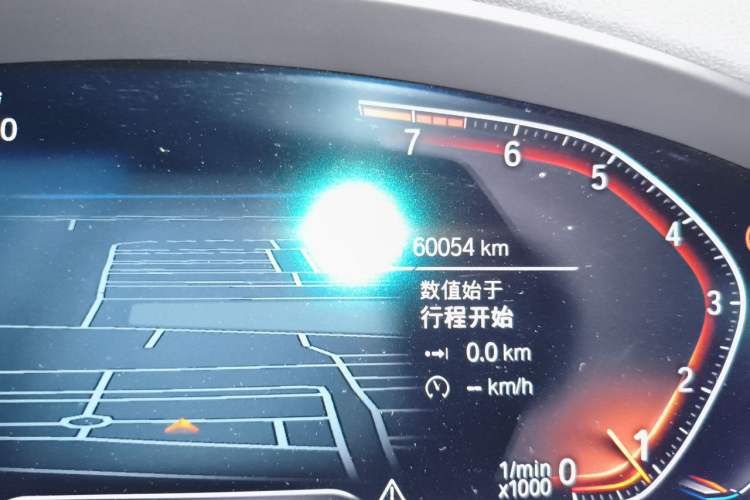 Used BMW X3 2022 xDrive30i Luxury Model M Night Sky Package Odometer Close Up