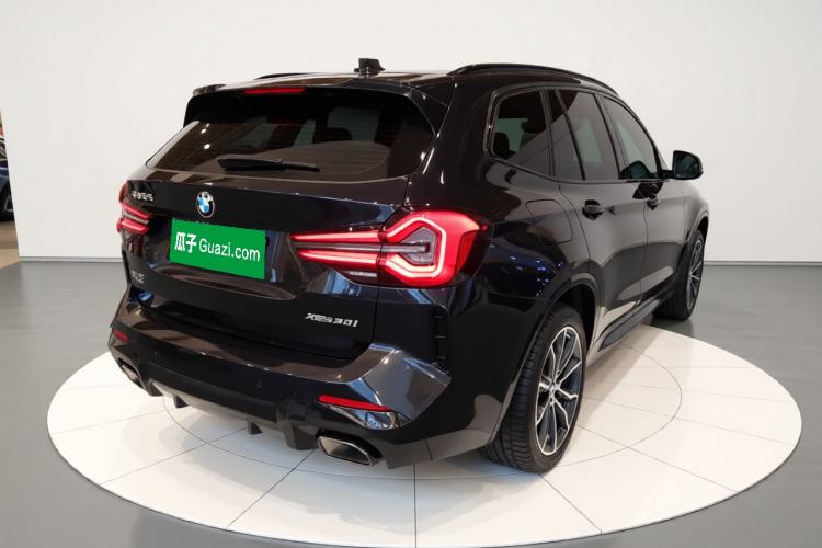 Used BMW X3 2022 xDrive30i Luxury Model M Night Sky Package Rear Right 45 Deg