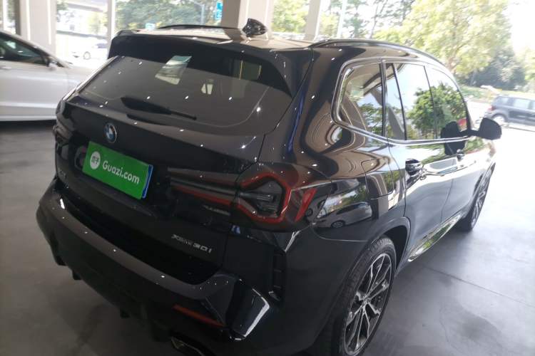 Used BMW X3 2022 xDrive30i Luxury Model M Night Sky Package Rear Right 45 Deg