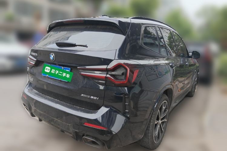 Used BMW X3 2022 xDrive30i Luxury Model M Night Sky Package Rear Right 45 Deg
