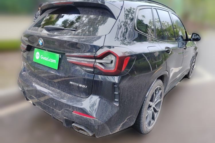 Used BMW X3 2022 xDrive30i Luxury Model M Night Sky Package Rear Right 45 Deg