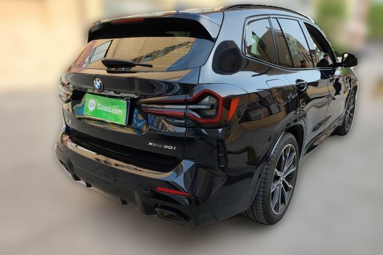 Used BMW X3 2022 xDrive30i Luxury Model M Night Sky Package Rear Right 45 Deg
