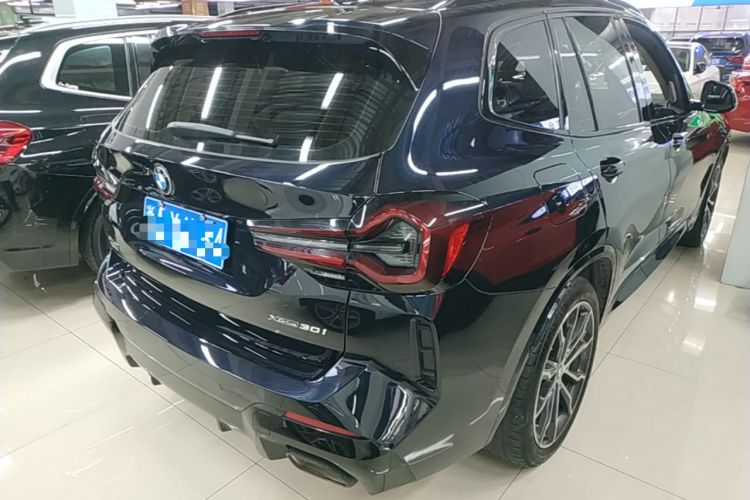 Used BMW X3 2022 xDrive30i Luxury Model M Night Sky Package Rear Right 45 Deg