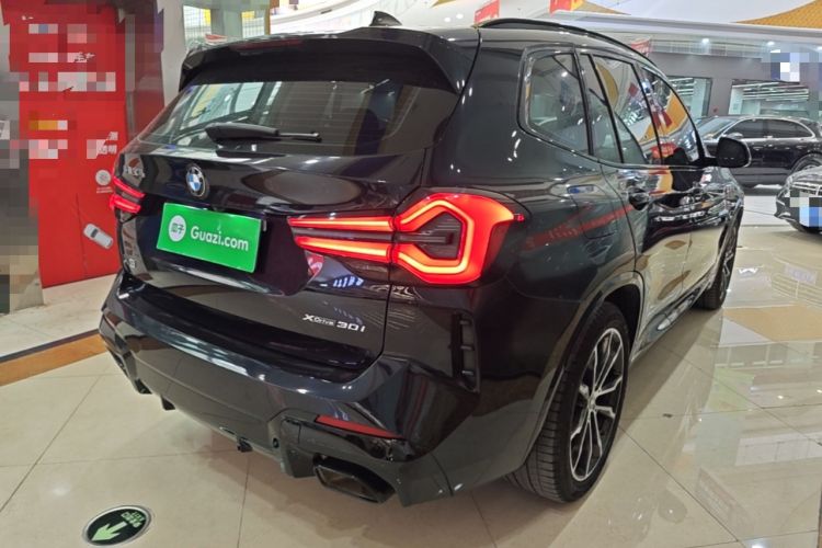 Used BMW X3 2022 xDrive30i Luxury Model M Night Sky Package Rear Right 45 Deg
