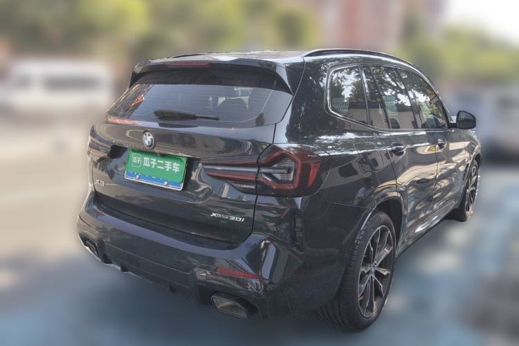 Used BMW X3 2022 Second Facelift xDrive30i Leading Edition M Night Sky Package Rear Right 45 Deg