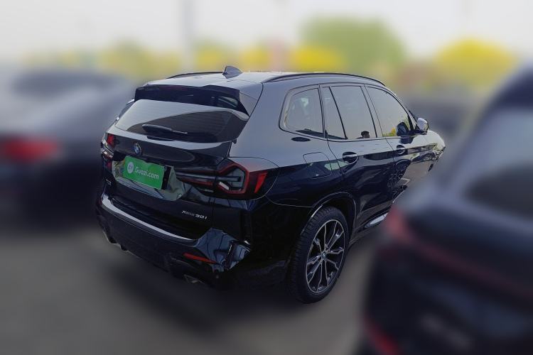 Used BMW X3 2022 xDrive30i Luxury Model M Night Sky Package Rear Right 45 Deg