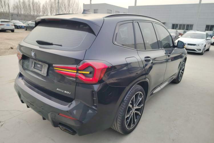 Used BMW X3 2022 xDrive30i Luxury Model M Night Sky Package Rear Right 45 Deg