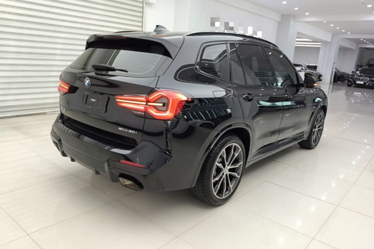 Used BMW X3 2022 xDrive30i Luxury Model M Night Sky Package Rear Right 45 Deg