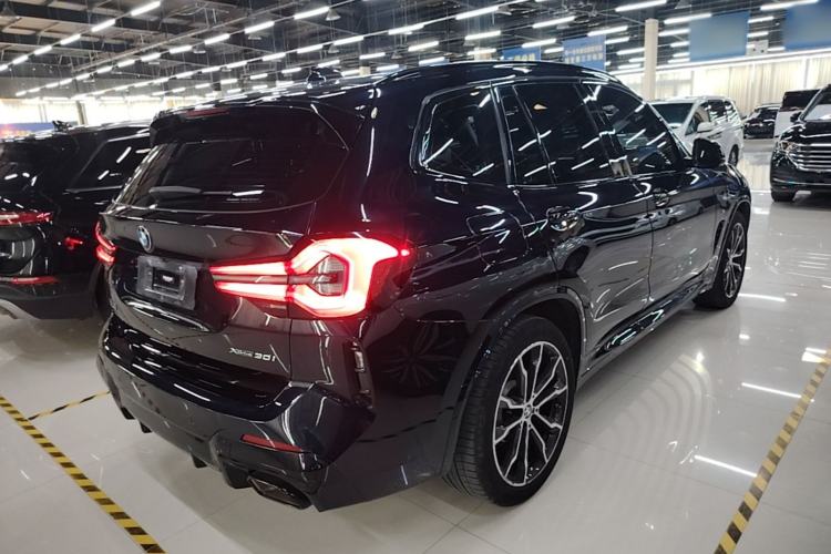 Used BMW X3 2022 xDrive30i Luxury Model M Night Sky Package Rear Right 45 Deg
