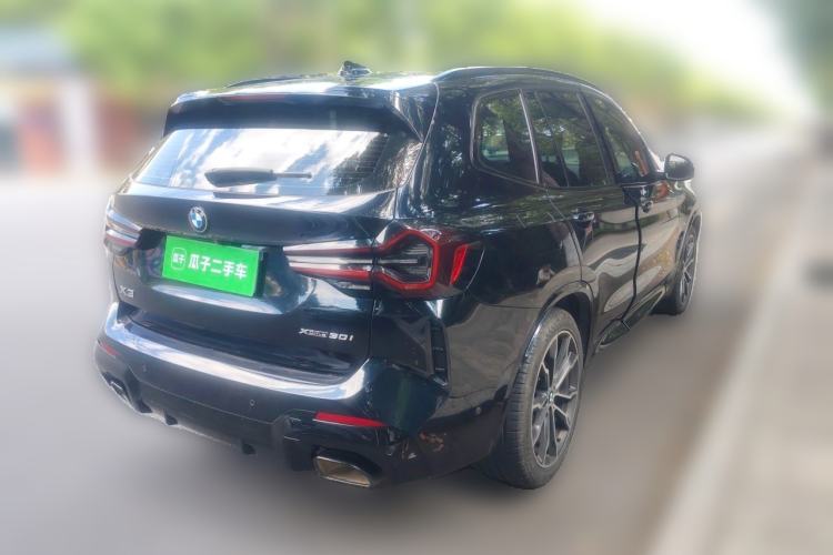 Used BMW X3 2022 Facelift xDrive30i Luxury Edition M Night Edition Package Rear Right 45 Deg