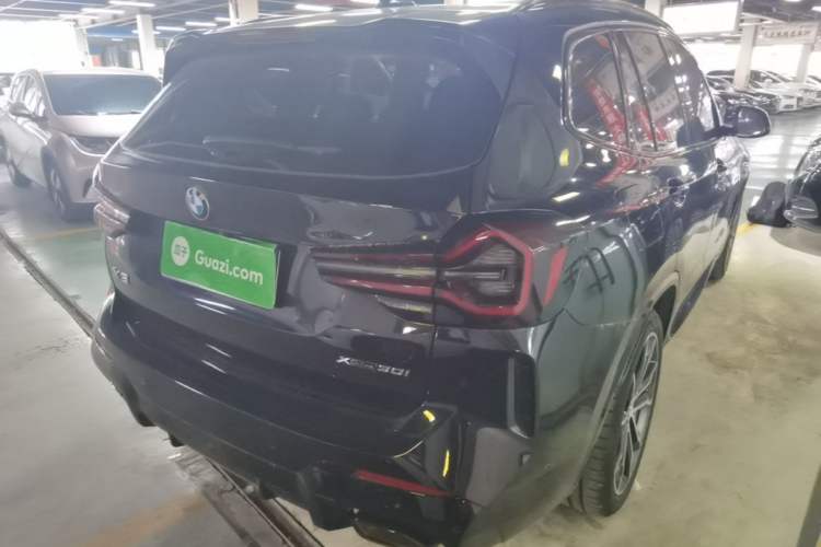 Used BMW X3 2022 xDrive30i Luxury Model M Night Sky Package Rear Right 45 Deg